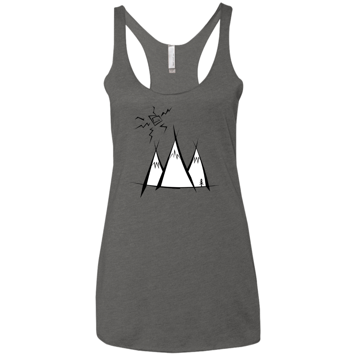 Sunny Mountains Women's Triblend Racerback Tank