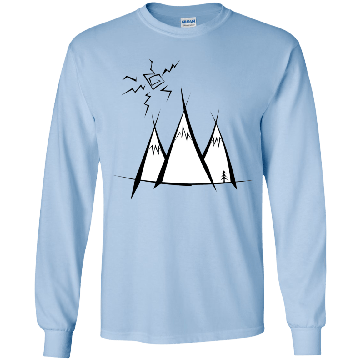 Sunny Mountains Youth Long Sleeve T-Shirt