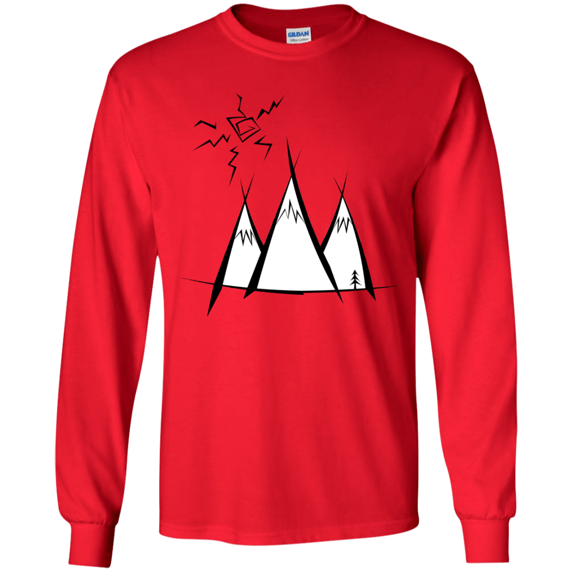 Sunny Mountains Youth Long Sleeve T-Shirt