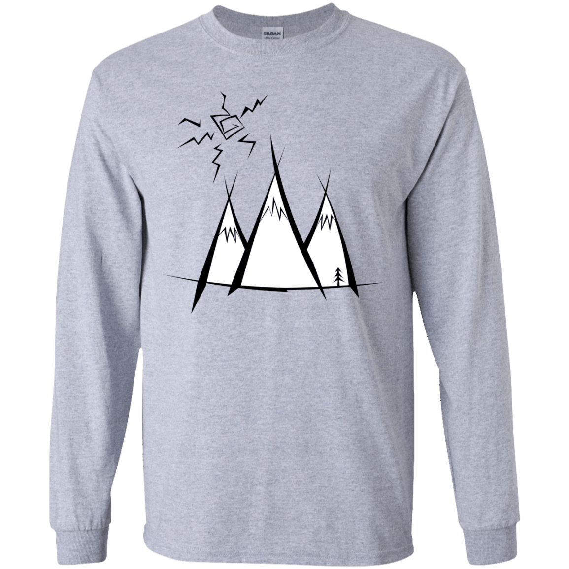Sunny Mountains Youth Long Sleeve T-Shirt