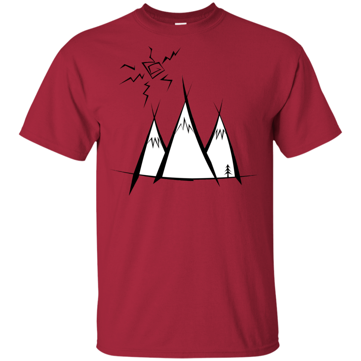 T-Shirts Cardinal / YXS Sunny Mountains Youth T-Shirt