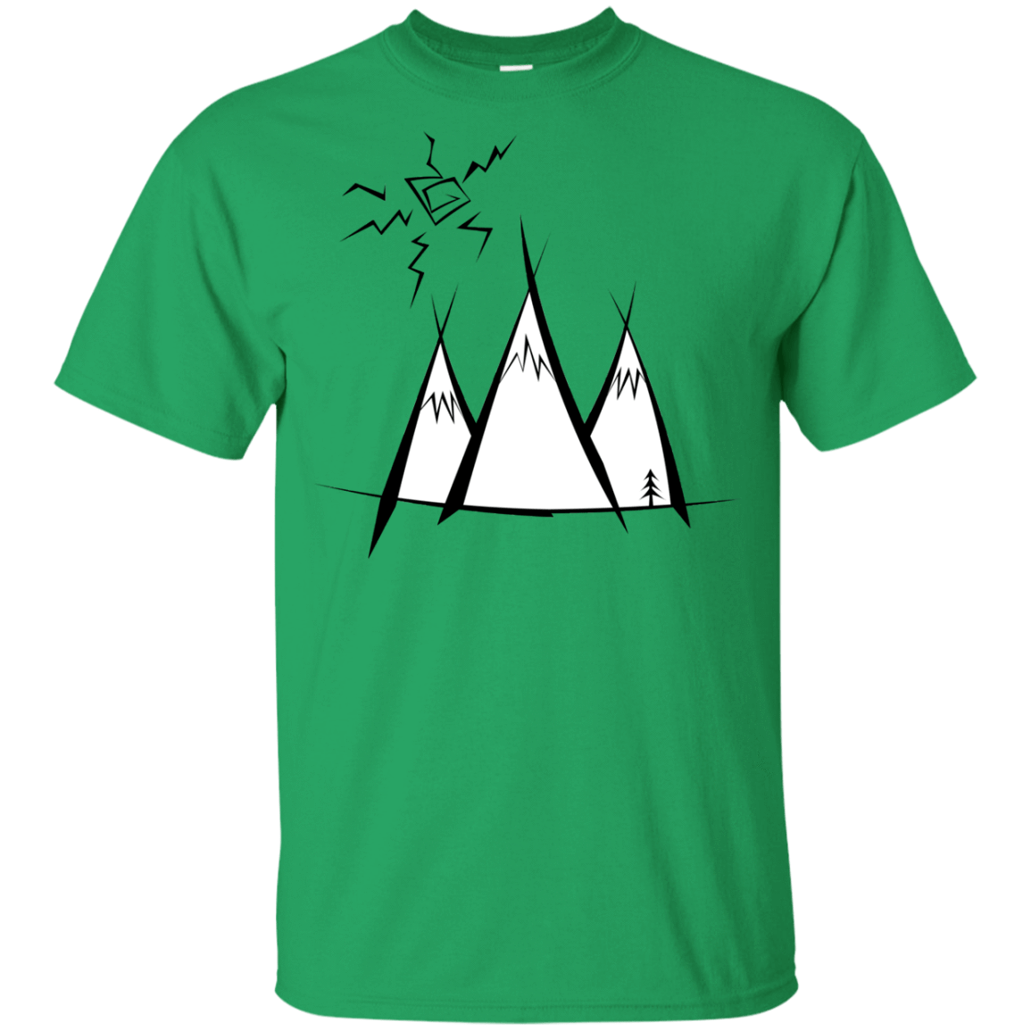 T-Shirts Irish Green / YXS Sunny Mountains Youth T-Shirt