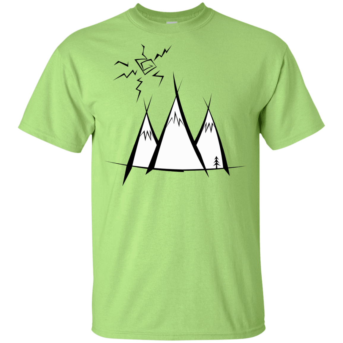 T-Shirts Mint Green / YXS Sunny Mountains Youth T-Shirt