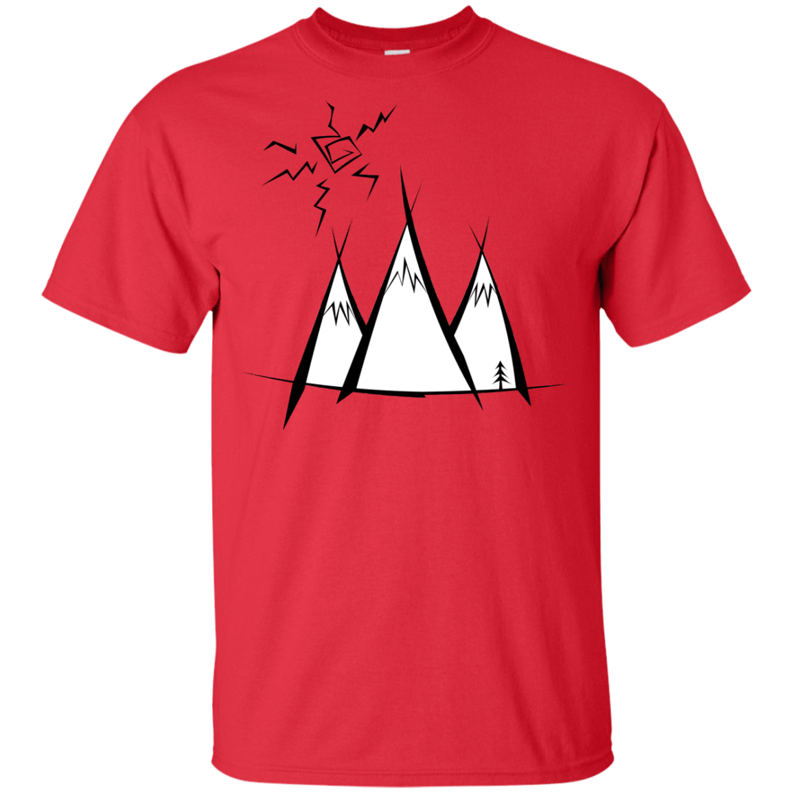T-Shirts Red / YXS Sunny Mountains Youth T-Shirt