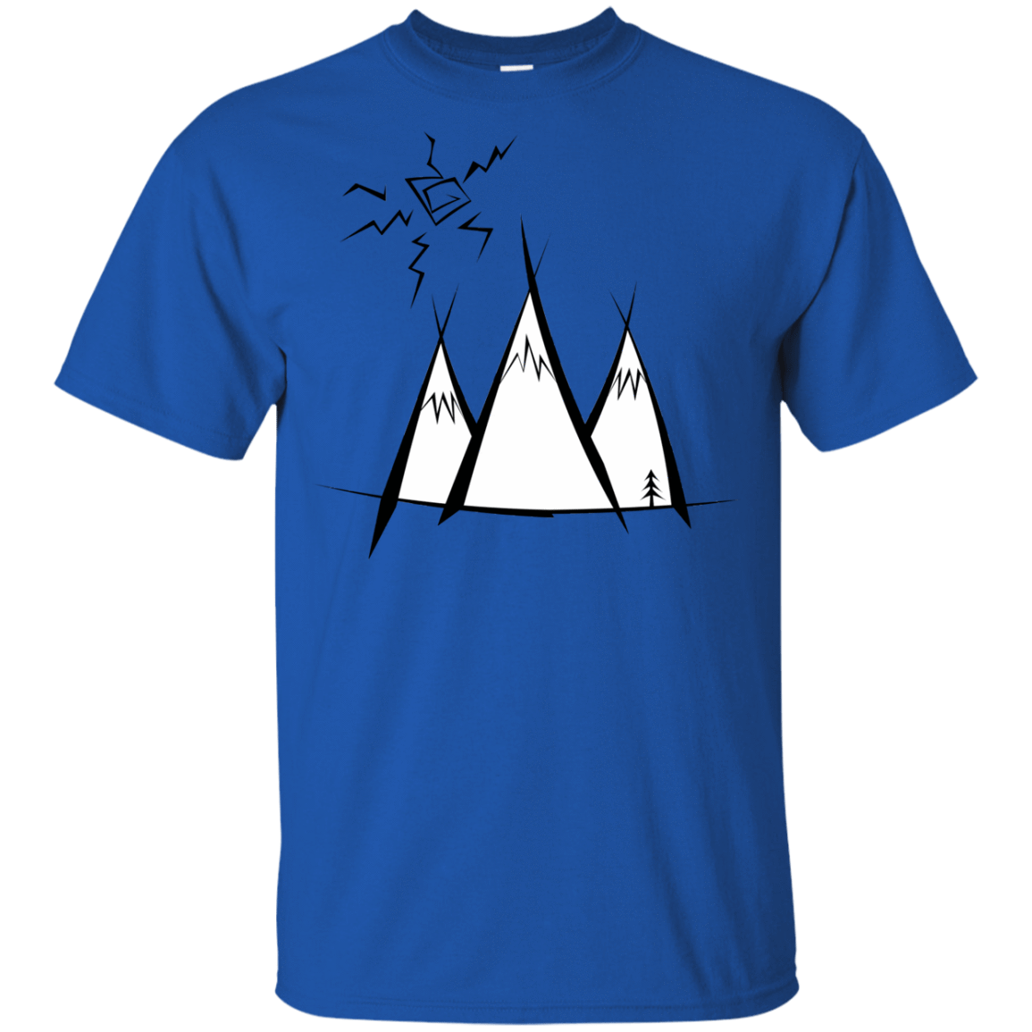 T-Shirts Royal / YXS Sunny Mountains Youth T-Shirt