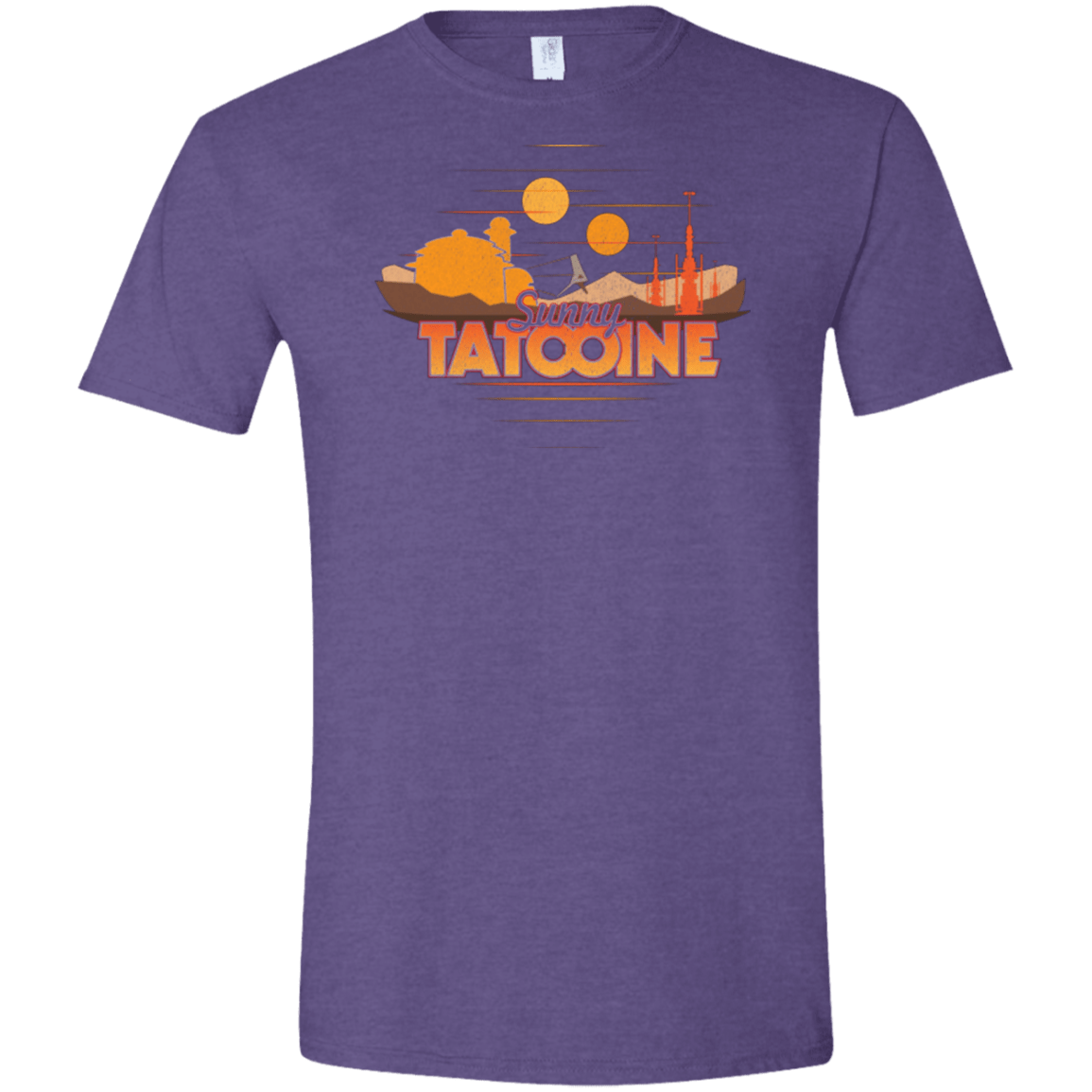 T-Shirts Heather Purple / S Sunny Tatooine Men's Semi-Fitted Softstyle