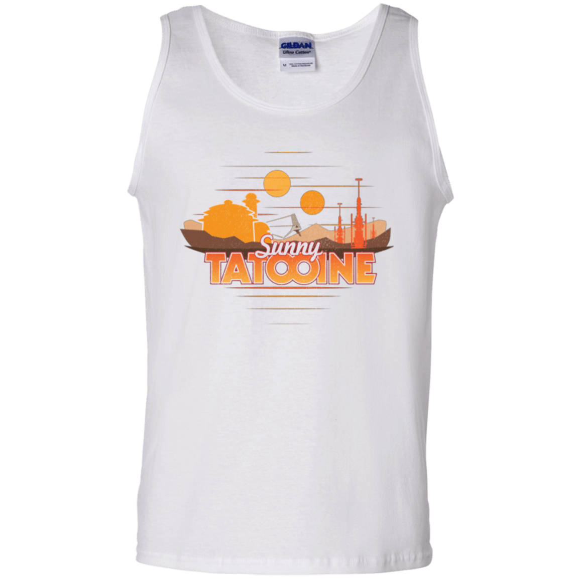 T-Shirts White / S Sunny Tatooine Men's Tank Top