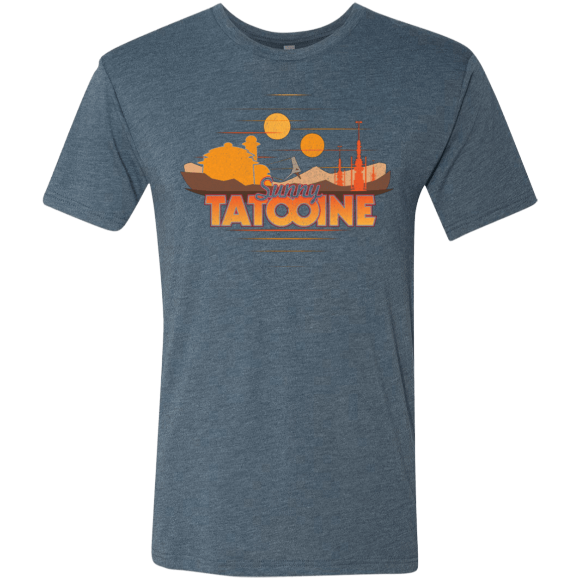 T-Shirts Indigo / S Sunny Tatooine Men's Triblend T-Shirt