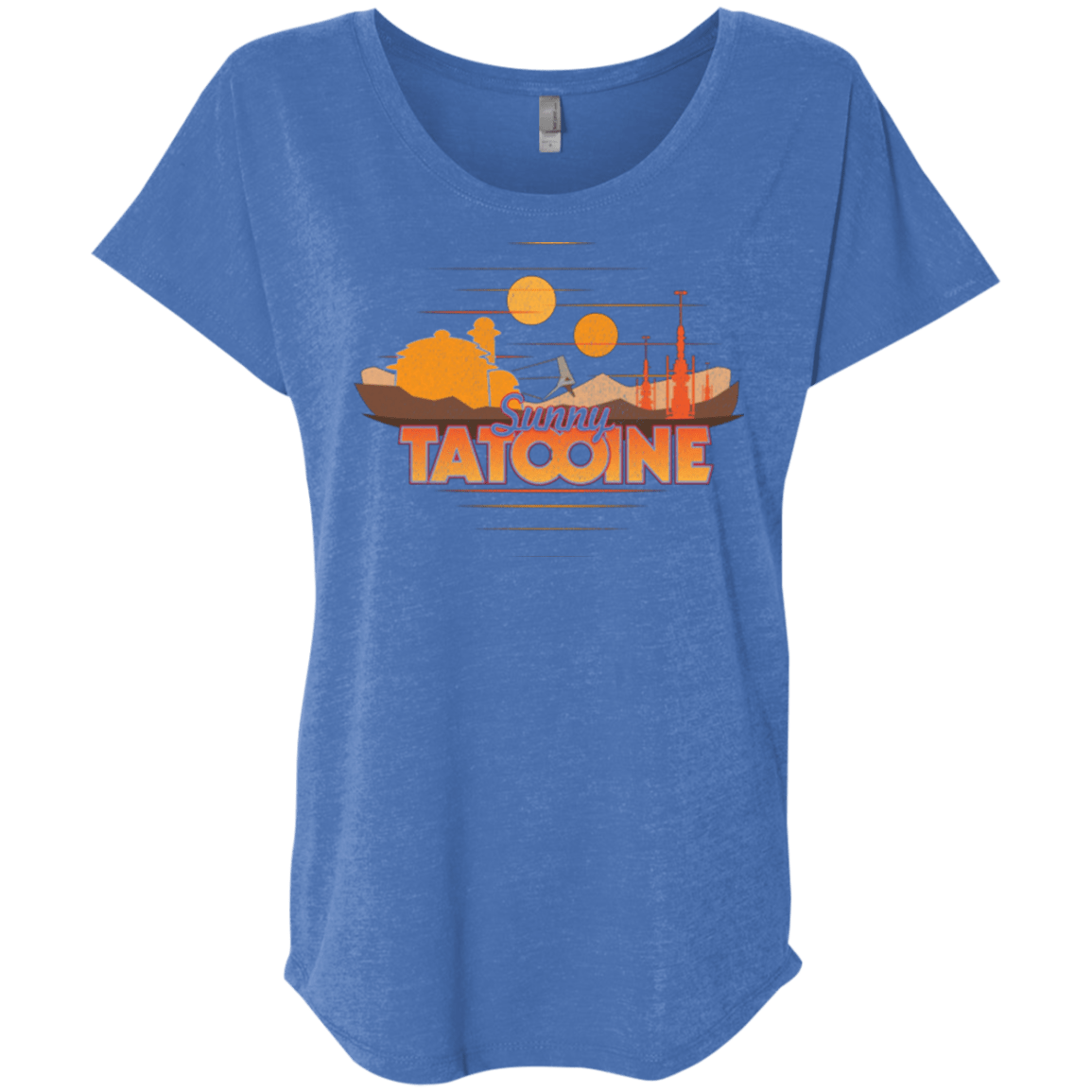 T-Shirts Vintage Royal / X-Small Sunny Tatooine Triblend Dolman Sleeve