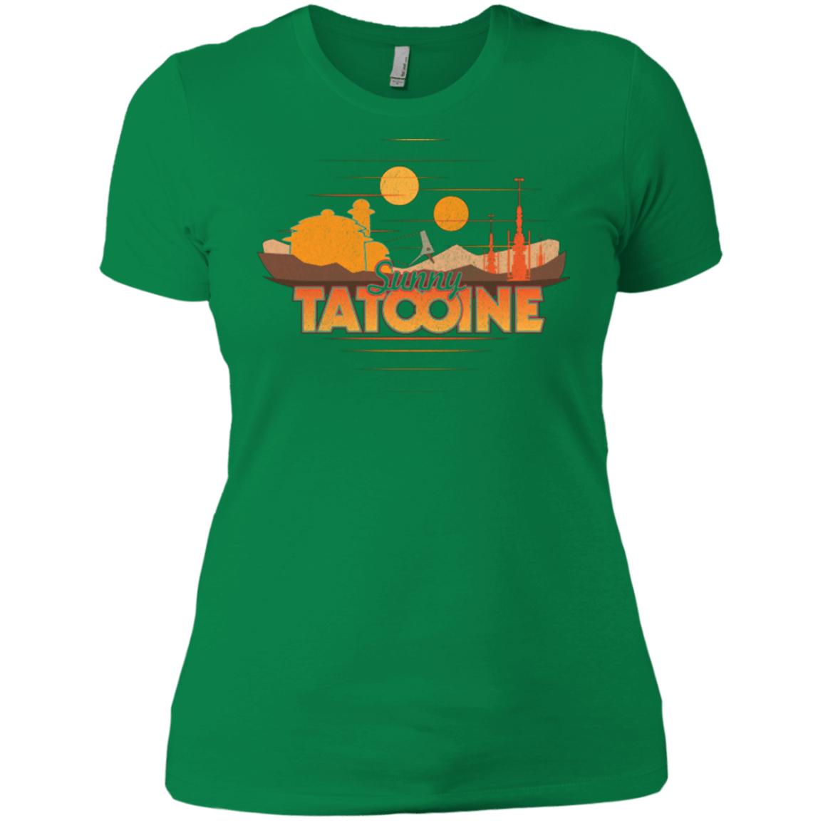 T-Shirts Kelly Green / X-Small Sunny Tatooine Women's Premium T-Shirt