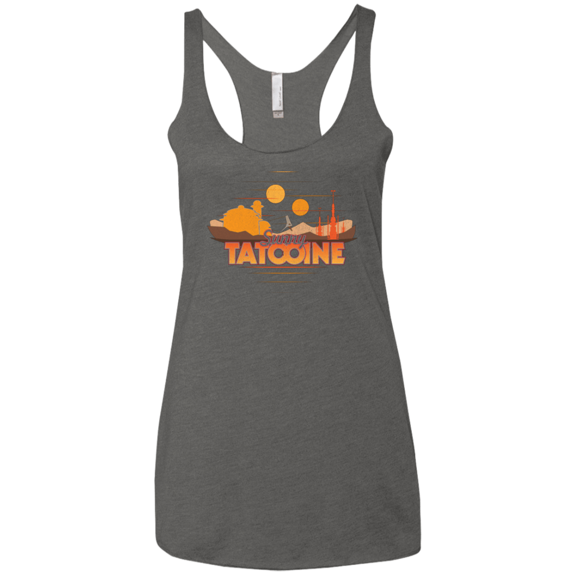 T-Shirts Premium Heather / X-Small Sunny Tatooine Women's Triblend Racerback Tank