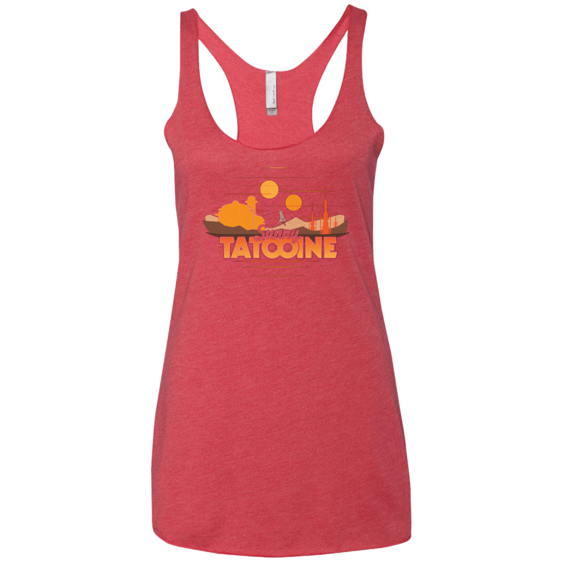 T-Shirts Vintage Red / X-Small Sunny Tatooine Women's Triblend Racerback Tank