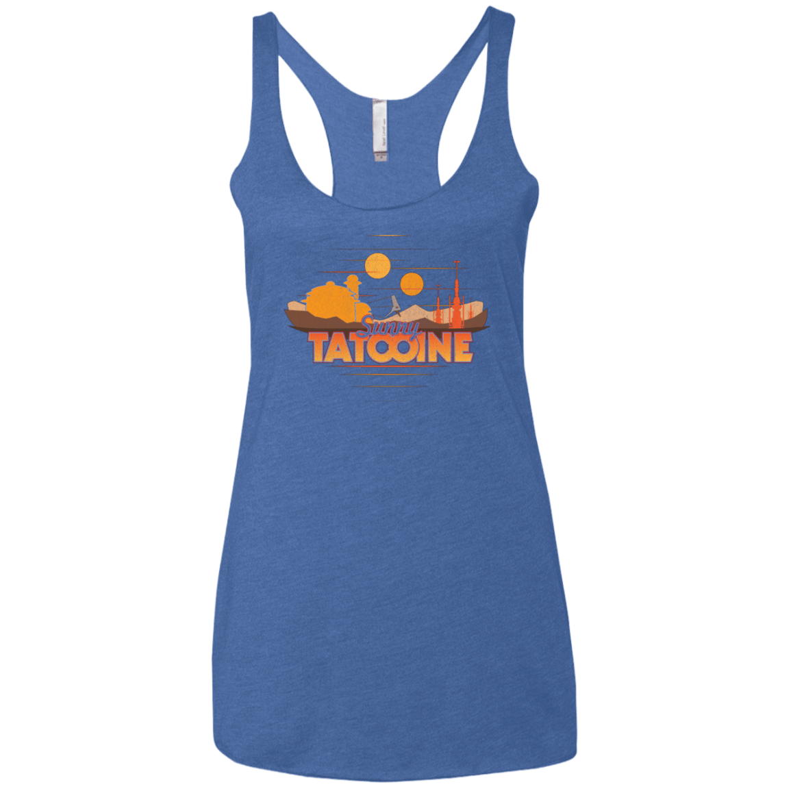 T-Shirts Vintage Royal / X-Small Sunny Tatooine Women's Triblend Racerback Tank