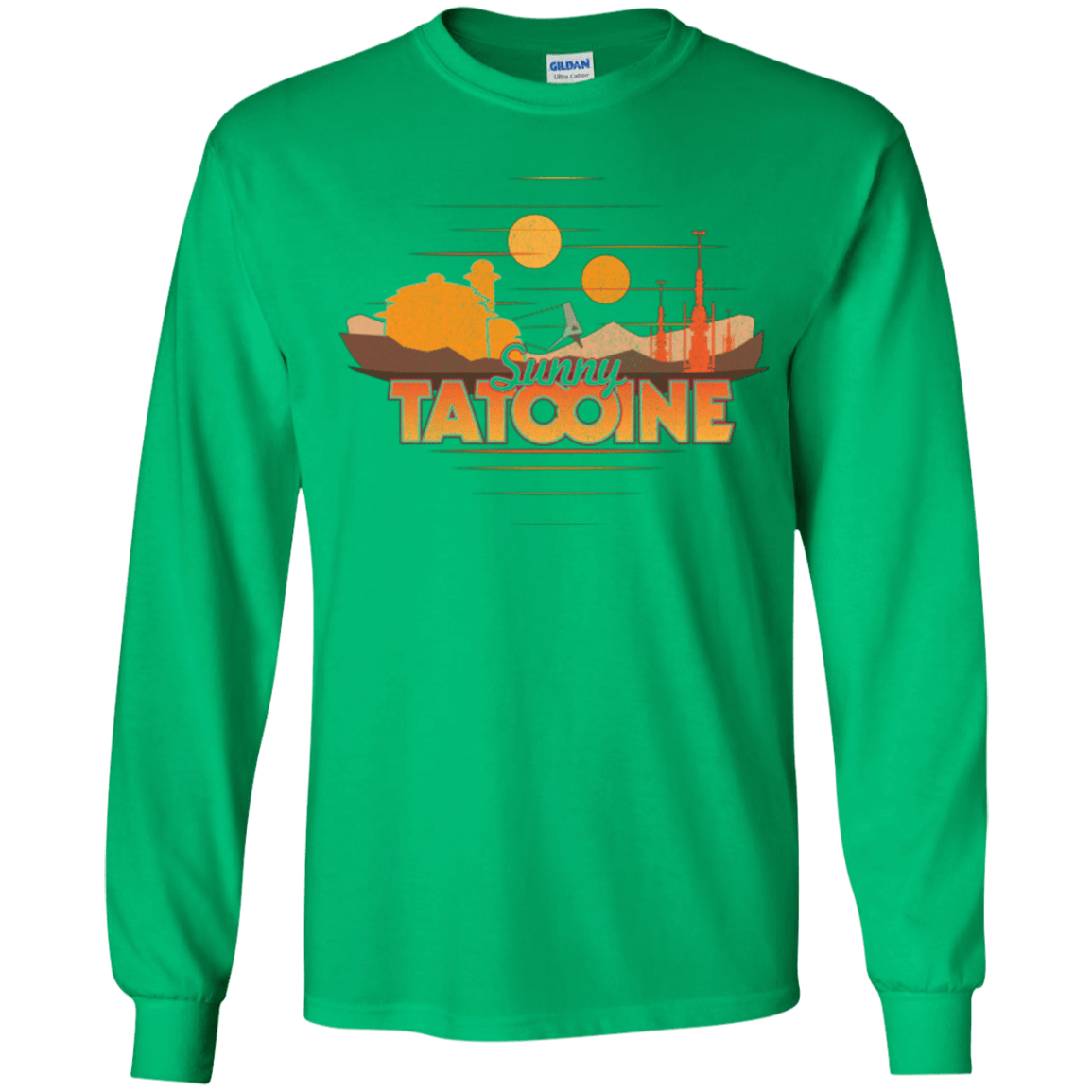 T-Shirts Irish Green / YS Sunny Tatooine Youth Long Sleeve T-Shirt