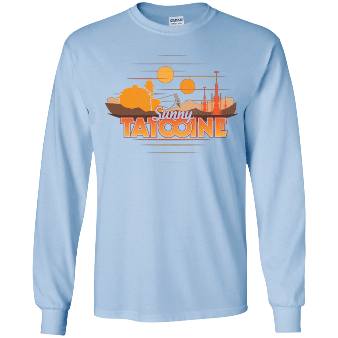 T-Shirts Light Blue / YS Sunny Tatooine Youth Long Sleeve T-Shirt