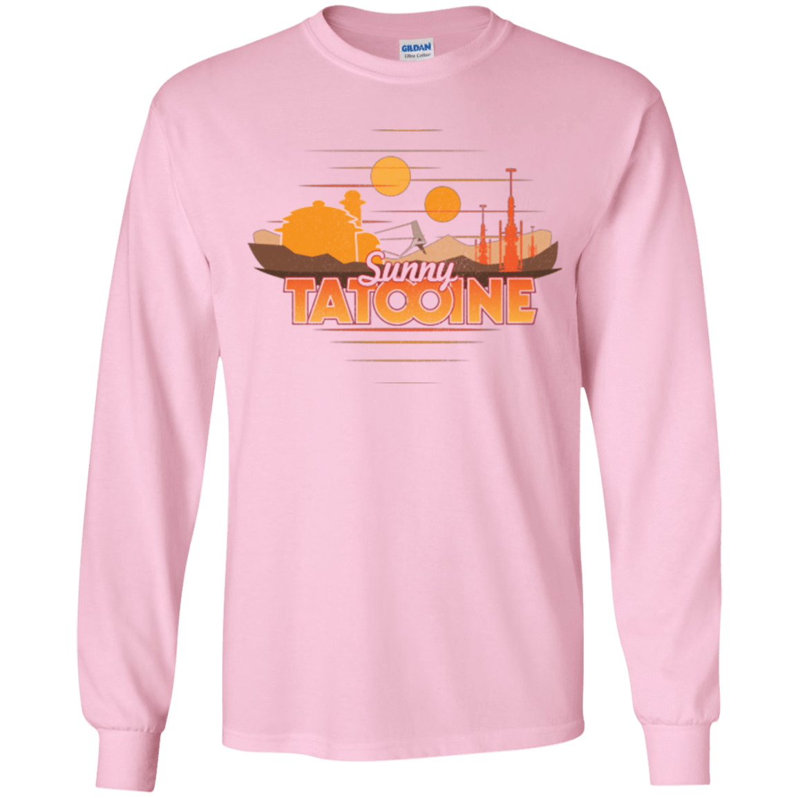 T-Shirts Light Pink / YS Sunny Tatooine Youth Long Sleeve T-Shirt