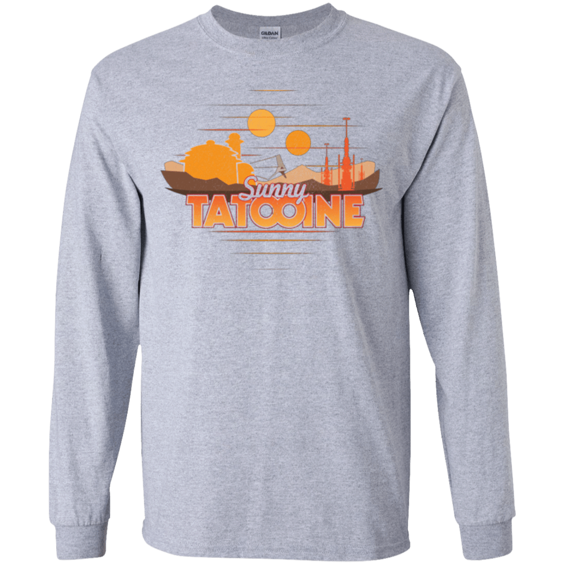 T-Shirts Sport Grey / YS Sunny Tatooine Youth Long Sleeve T-Shirt