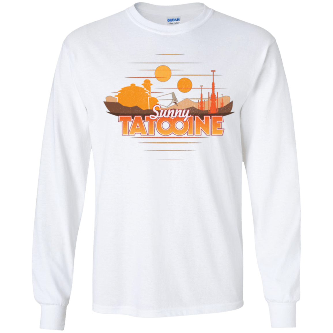 T-Shirts White / YS Sunny Tatooine Youth Long Sleeve T-Shirt