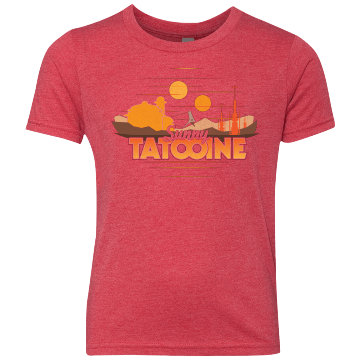 T-Shirts Vintage Red / YXS Sunny Tatooine Youth Triblend T-Shirt