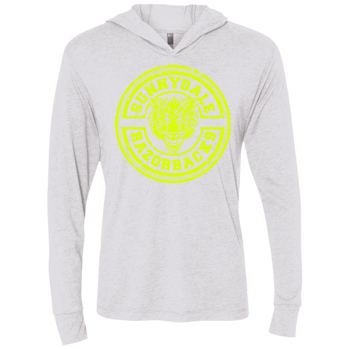 T-Shirts Heather White / X-Small Sunnydale razorbacks Triblend Long Sleeve Hoodie Tee