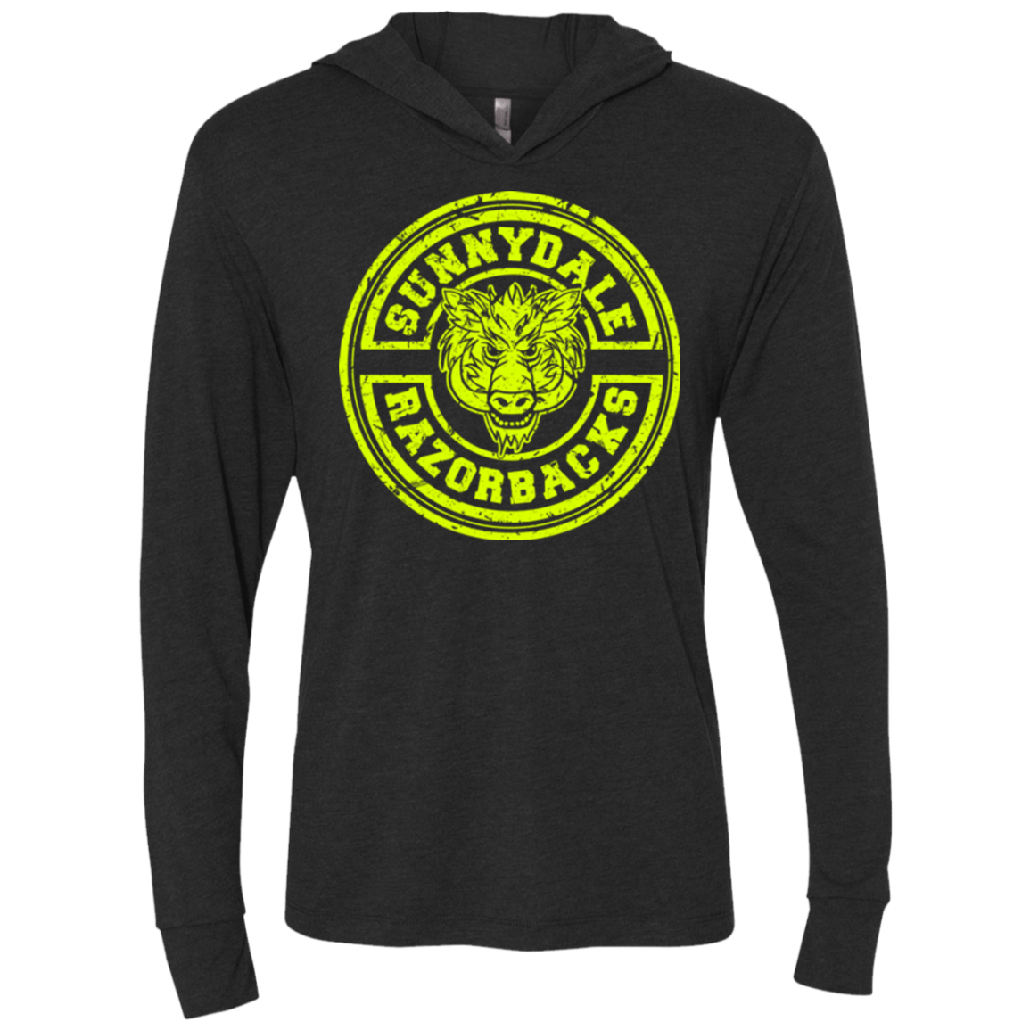 T-Shirts Vintage Black / X-Small Sunnydale razorbacks Triblend Long Sleeve Hoodie Tee