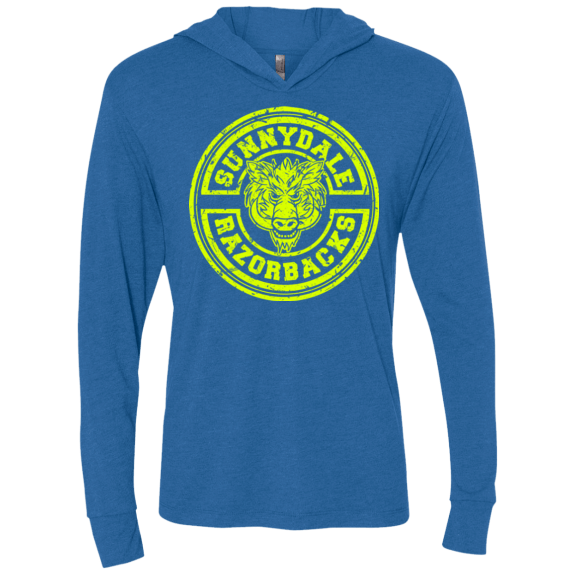 T-Shirts Vintage Royal / X-Small Sunnydale razorbacks Triblend Long Sleeve Hoodie Tee