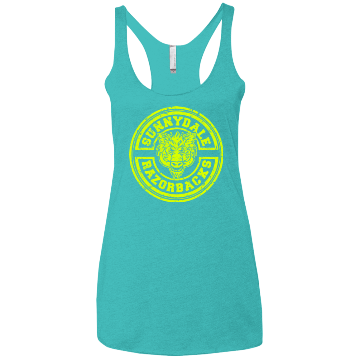 T-Shirts Tahiti Blue / X-Small Sunnydale razorbacks Women's Triblend Racerback Tank