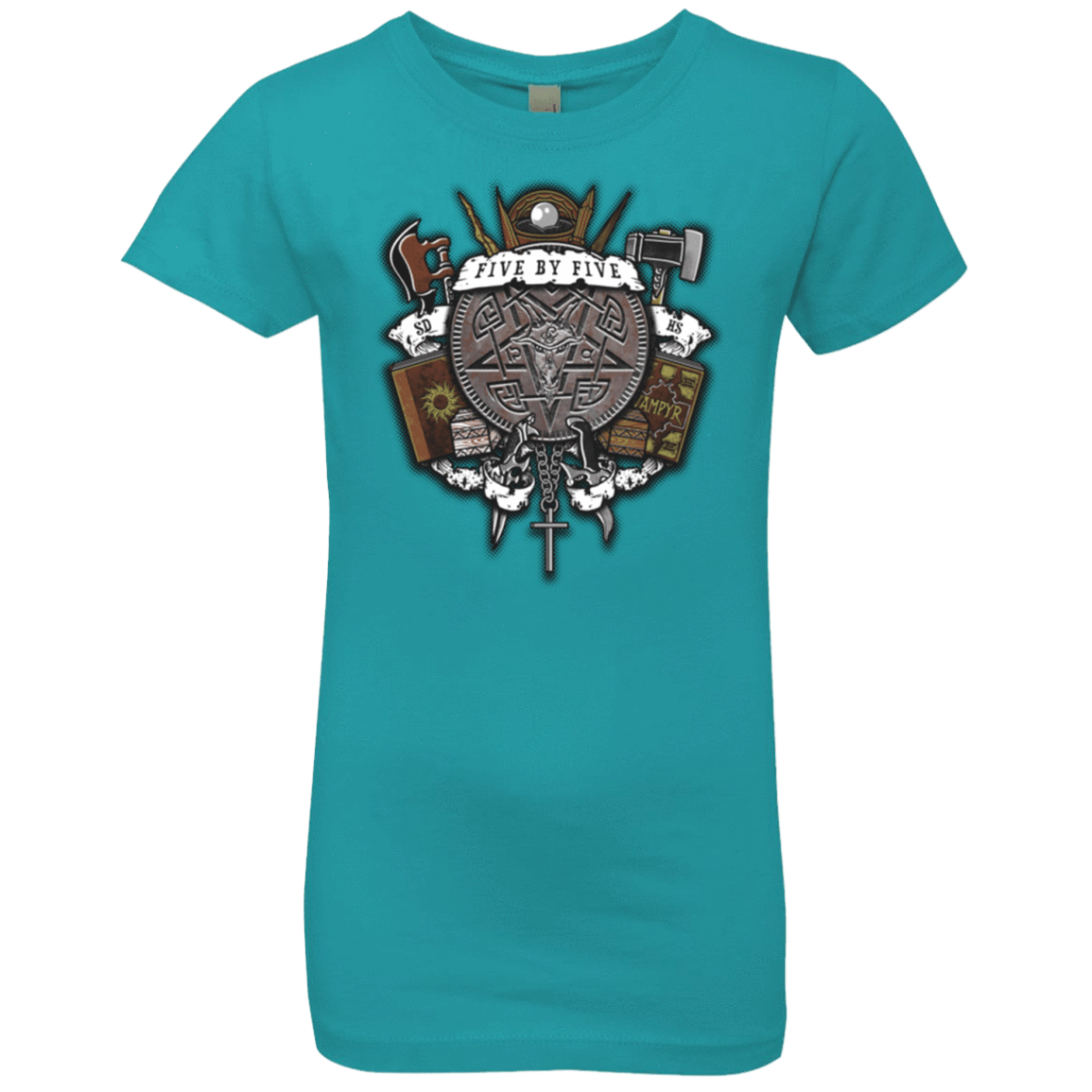 T-Shirts Tahiti Blue / YXS Sunnydale Slaying Girls Premium T-Shirt