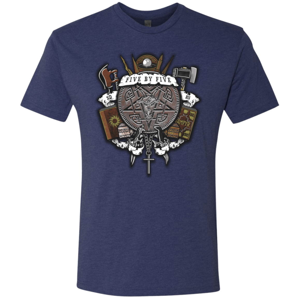 T-Shirts Vintage Navy / Small Sunnydale Slaying Men's Triblend T-Shirt