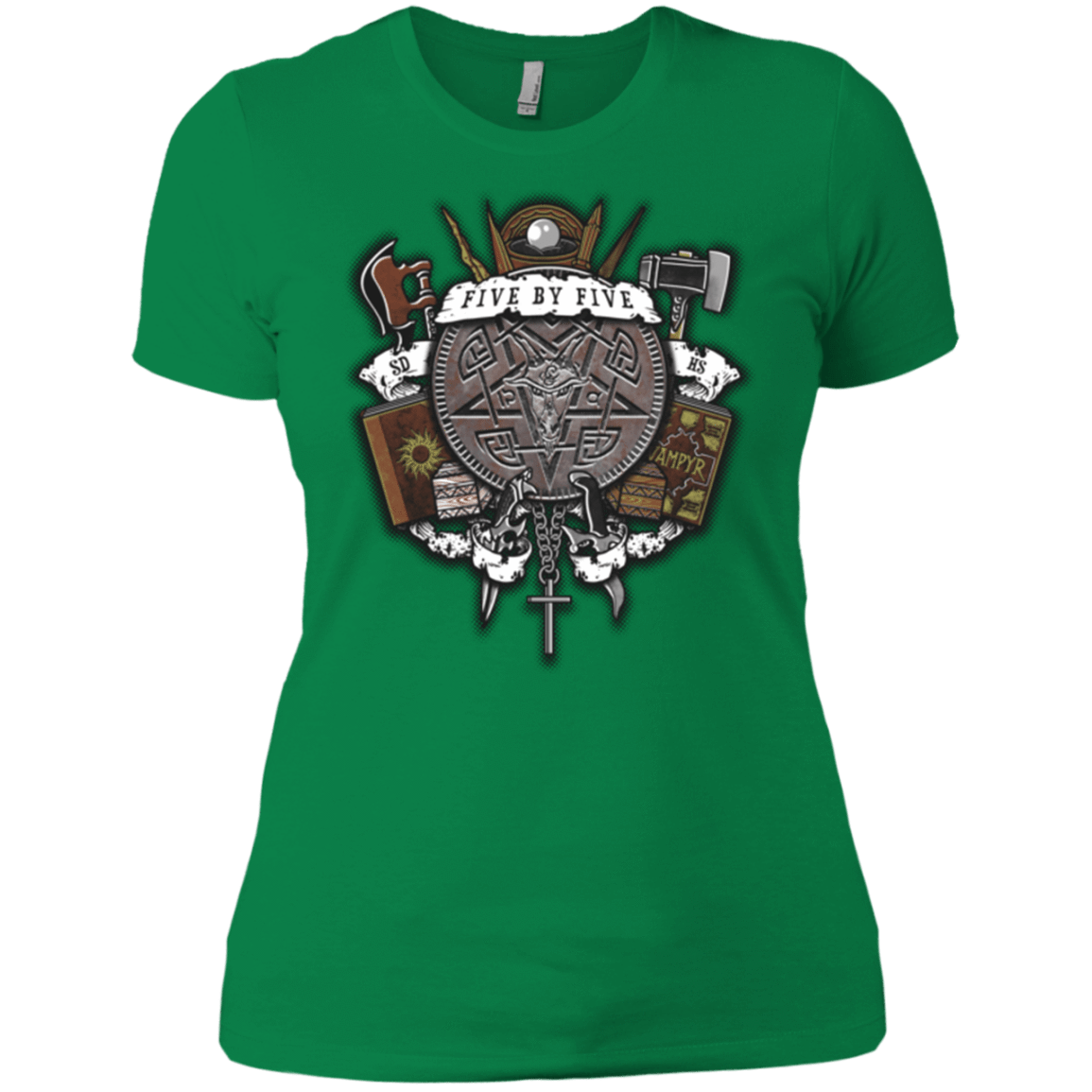 T-Shirts Kelly Green / X-Small Sunnydale Slaying Women's Premium T-Shirt