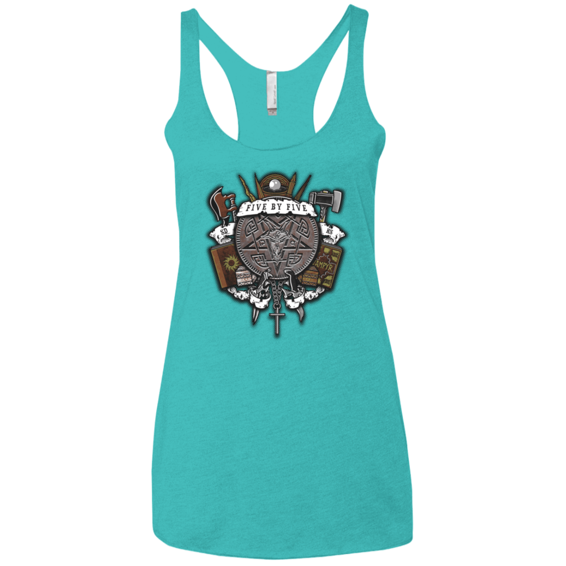 T-Shirts Tahiti Blue / X-Small Sunnydale Slaying Women's Triblend Racerback Tank