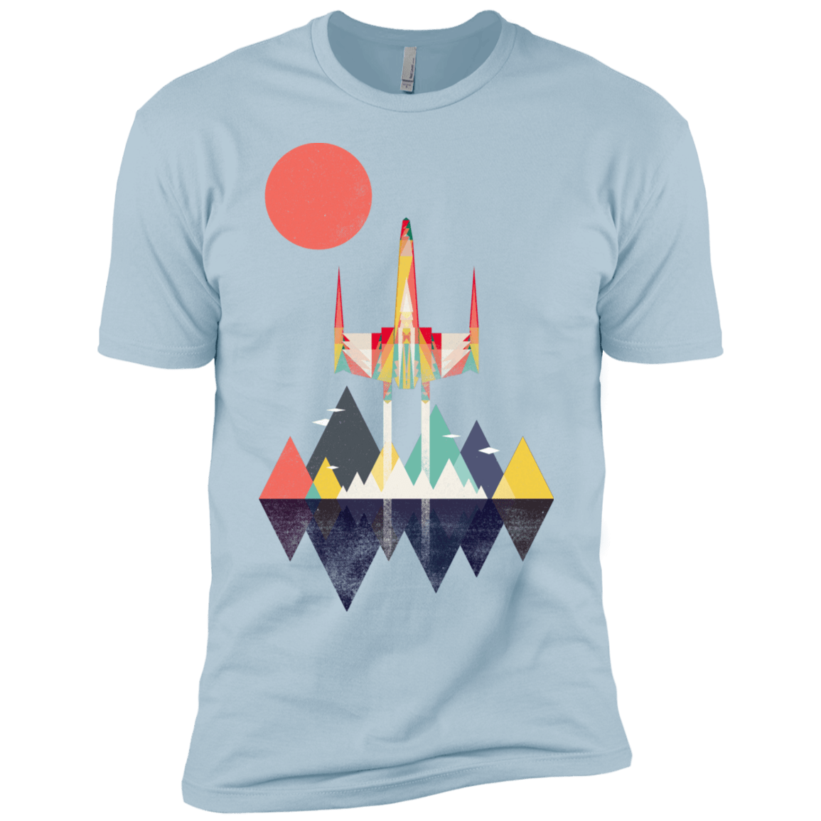 T-Shirts Light Blue / YXS Sunset Fighter Boys Premium T-Shirt