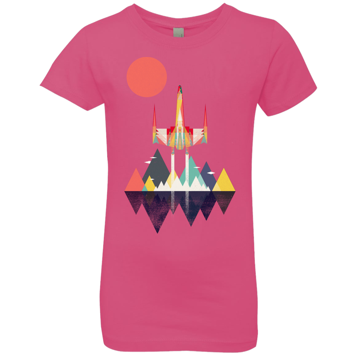 T-Shirts Hot Pink / YXS Sunset Fighter Girls Premium T-Shirt