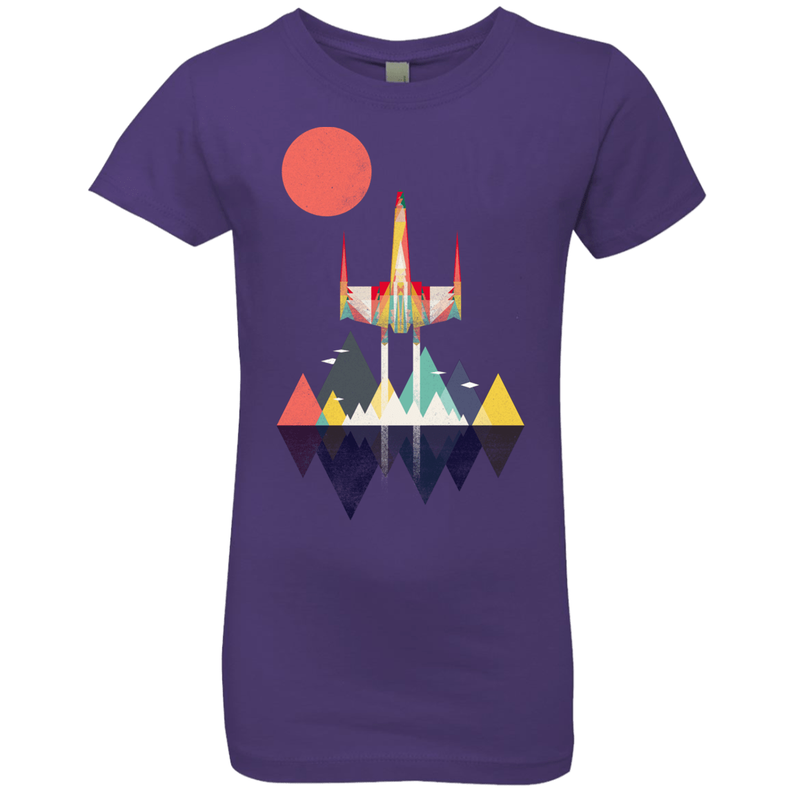 T-Shirts Purple Rush / YXS Sunset Fighter Girls Premium T-Shirt