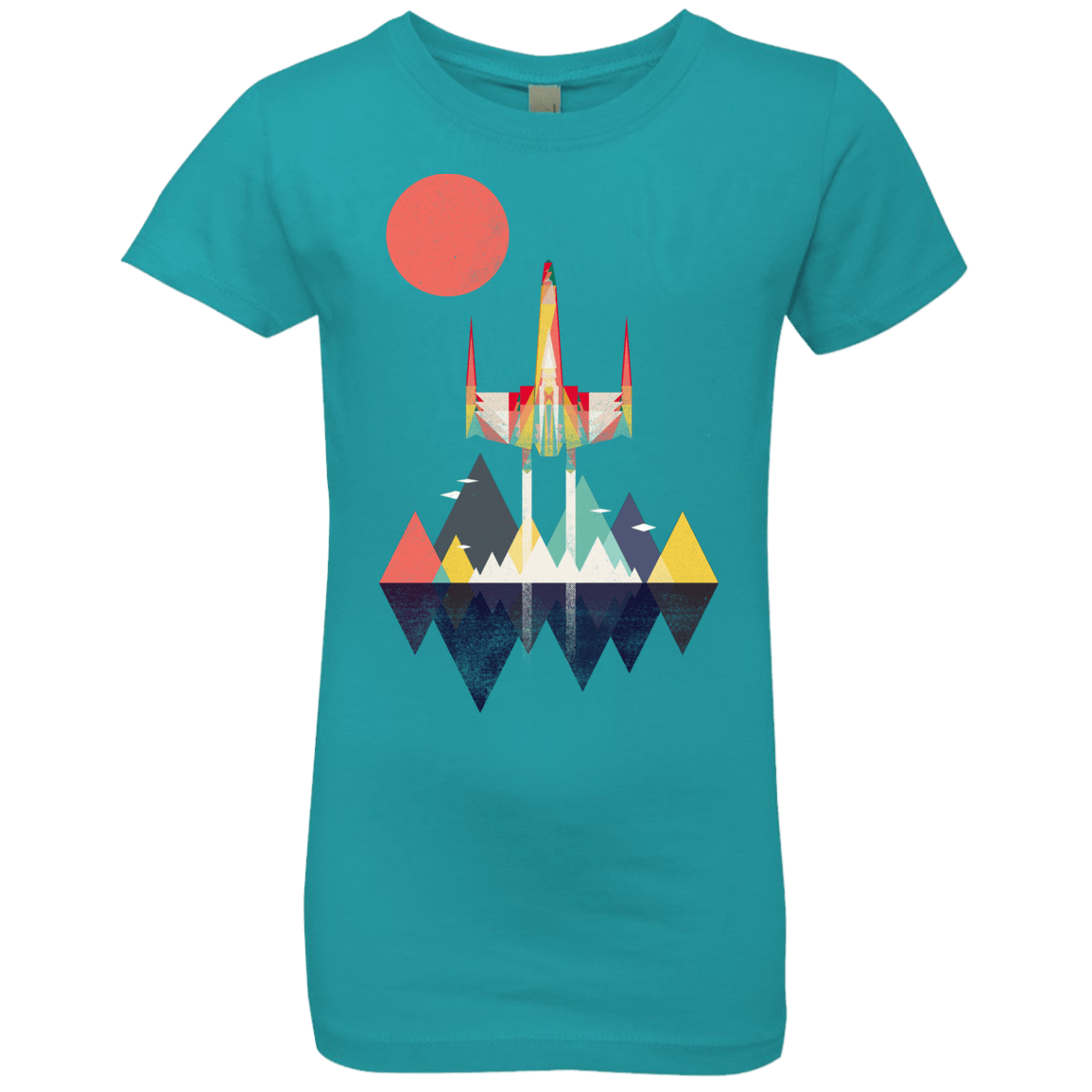 T-Shirts Tahiti Blue / YXS Sunset Fighter Girls Premium T-Shirt