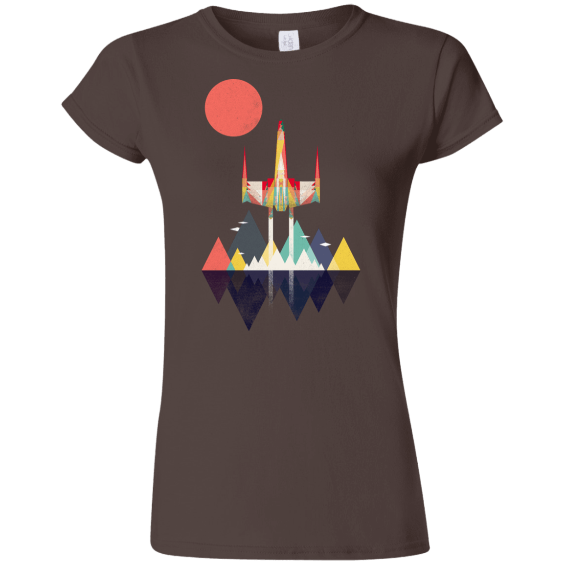 T-Shirts Dark Chocolate / S Sunset Fighter Junior Slimmer-Fit T-Shirt