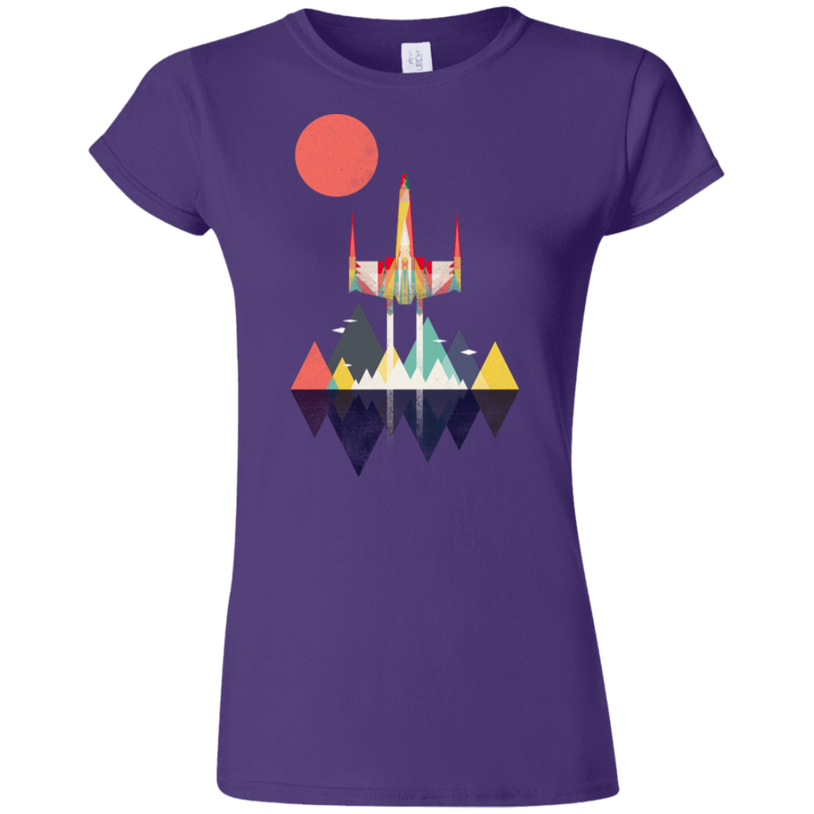 T-Shirts Purple / S Sunset Fighter Junior Slimmer-Fit T-Shirt