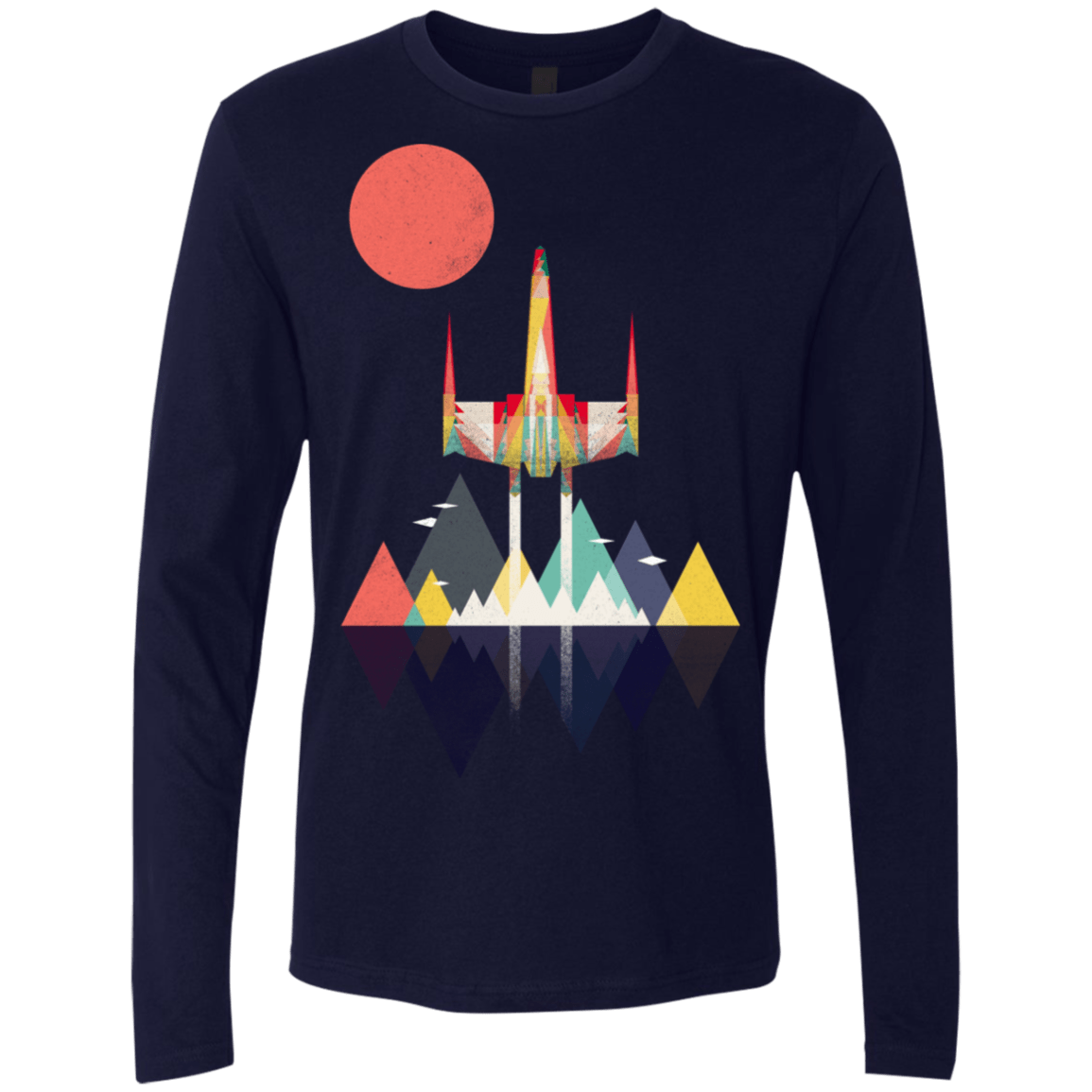 T-Shirts Midnight Navy / S Sunset Fighter Men's Premium Long Sleeve