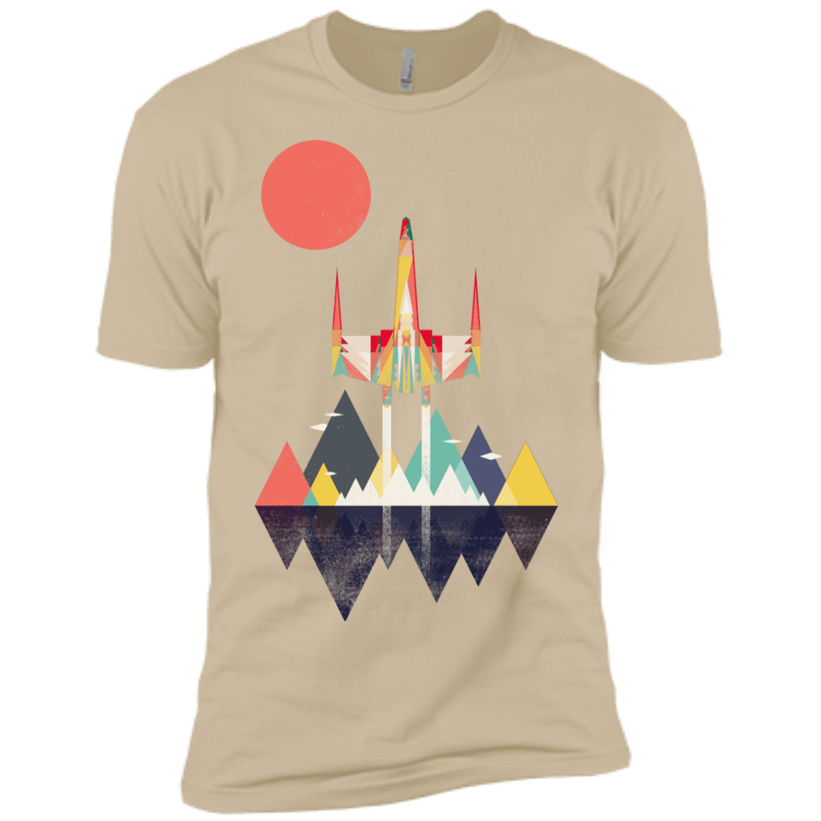 T-Shirts Sand / X-Small Sunset Fighter Men's Premium T-Shirt