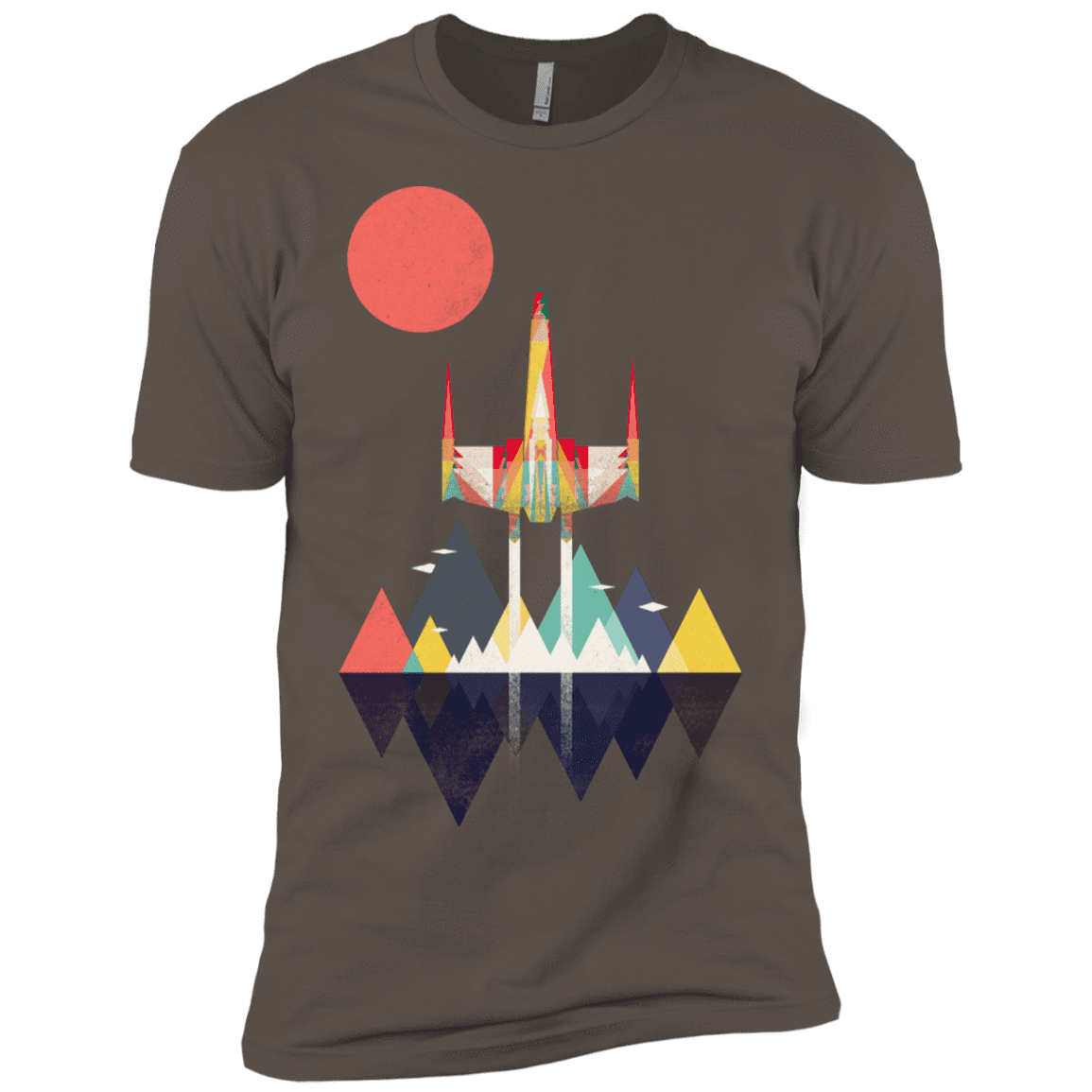 T-Shirts Warm Grey / X-Small Sunset Fighter Men's Premium T-Shirt