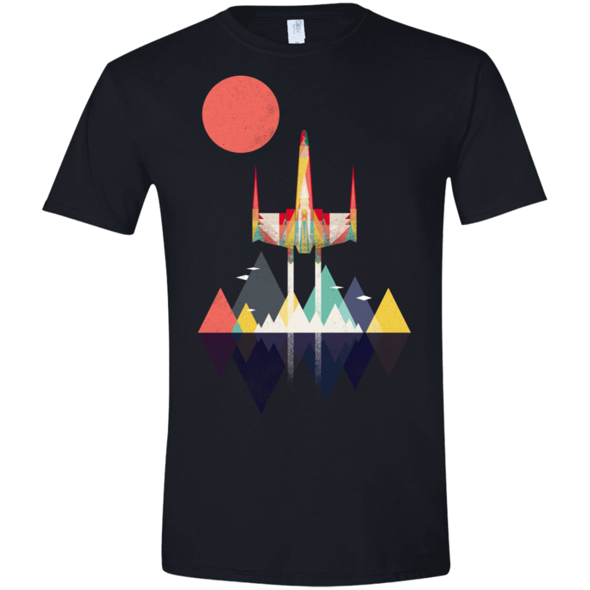 T-Shirts Black / X-Small Sunset Fighter Men's Semi-Fitted Softstyle