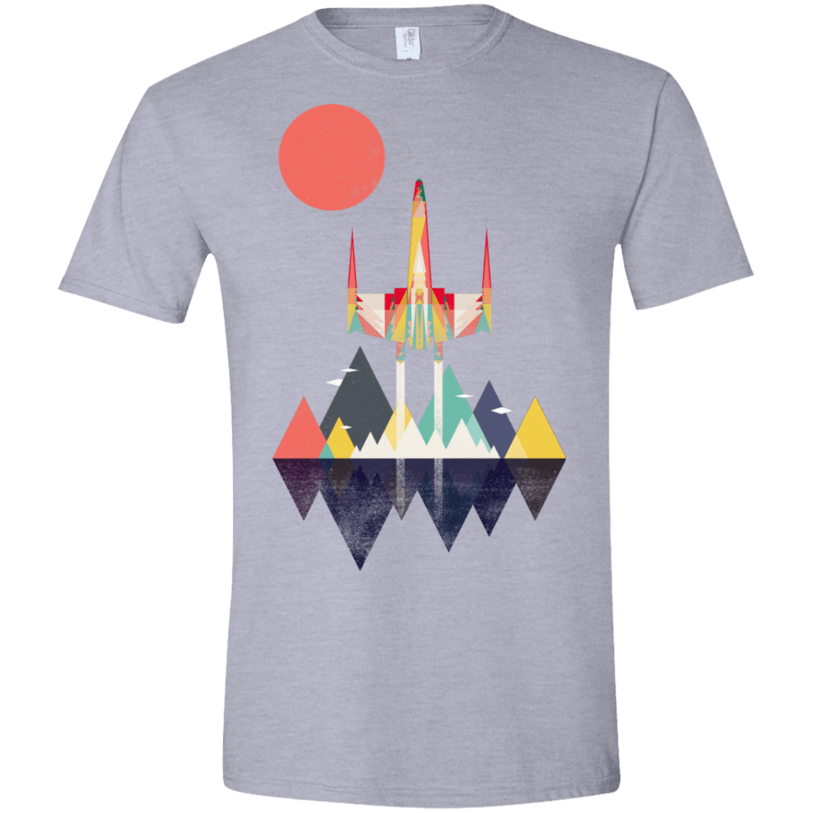 T-Shirts Sport Grey / X-Small Sunset Fighter Men's Semi-Fitted Softstyle