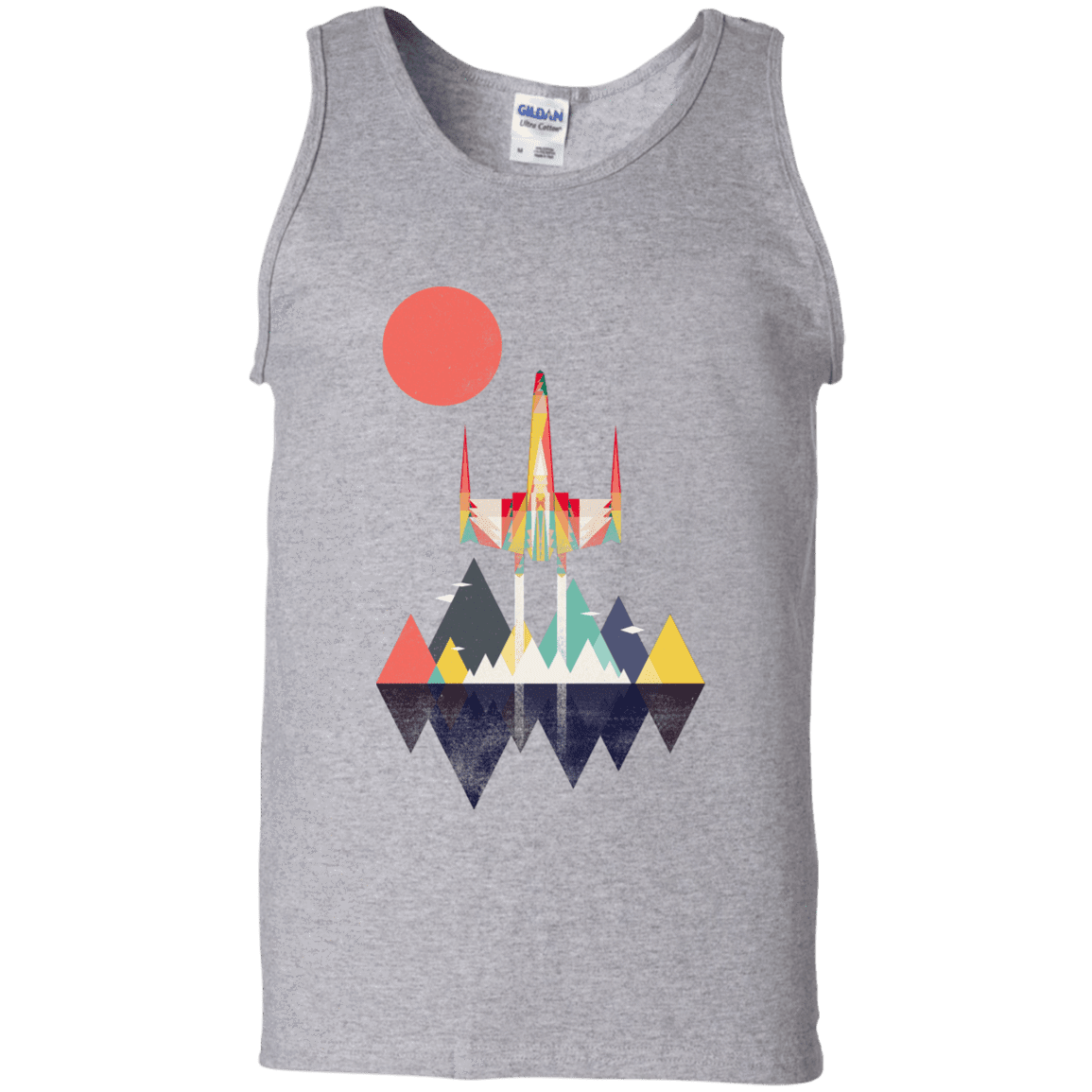 T-Shirts Sport Grey / S Sunset Fighter Men's Tank Top