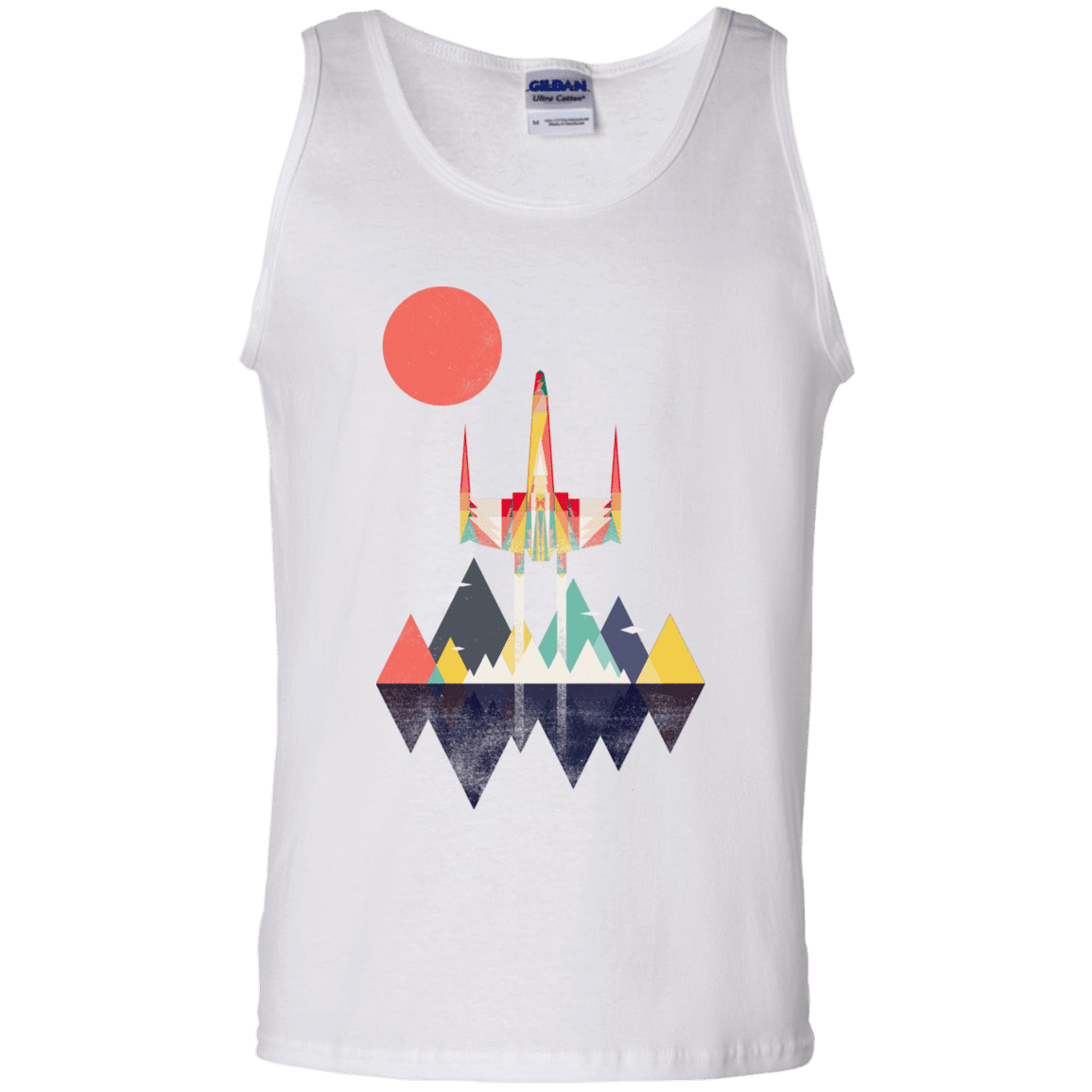 T-Shirts White / S Sunset Fighter Men's Tank Top