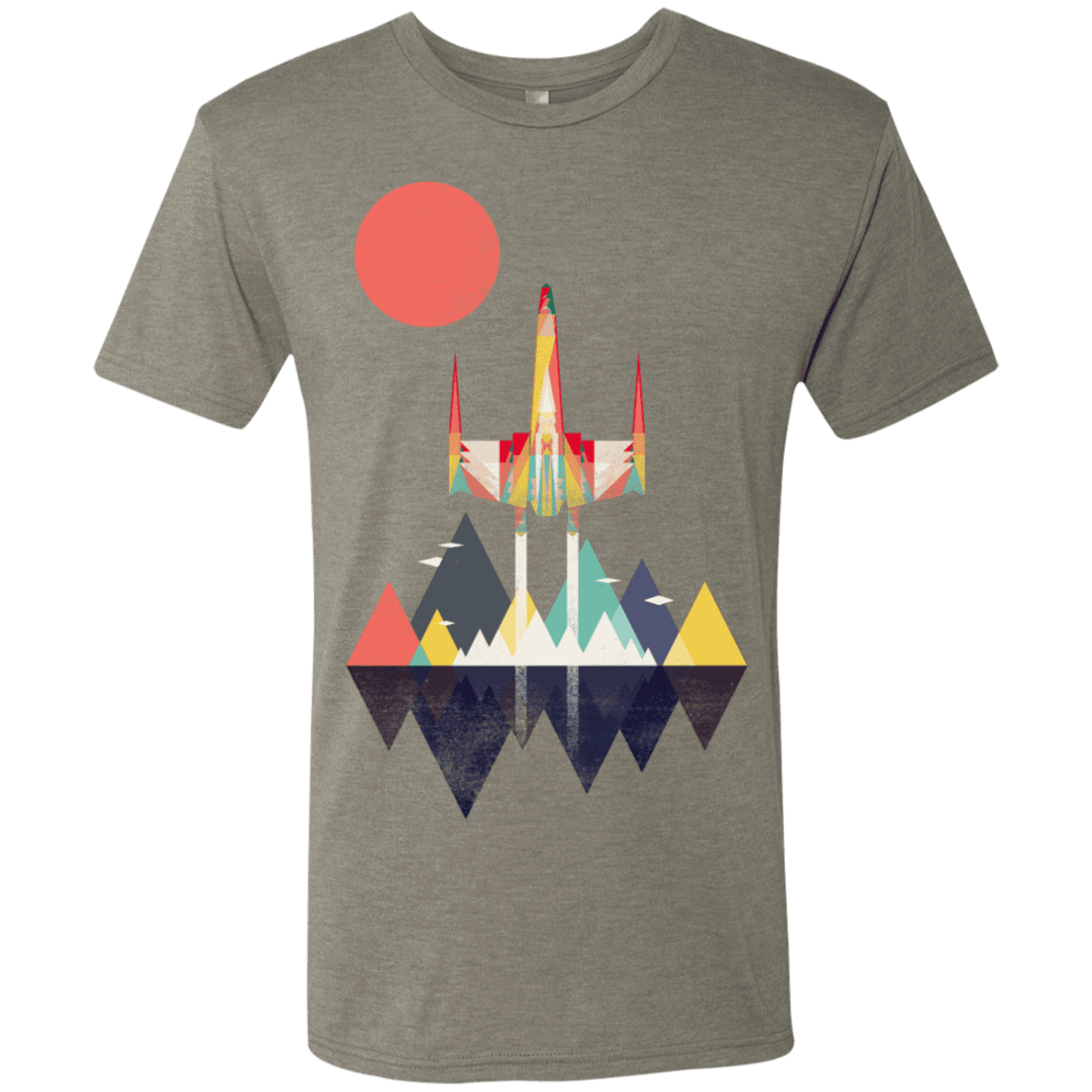 T-Shirts Venetian Grey / S Sunset Fighter Men's Triblend T-Shirt