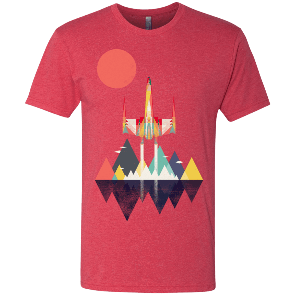 T-Shirts Vintage Red / S Sunset Fighter Men's Triblend T-Shirt