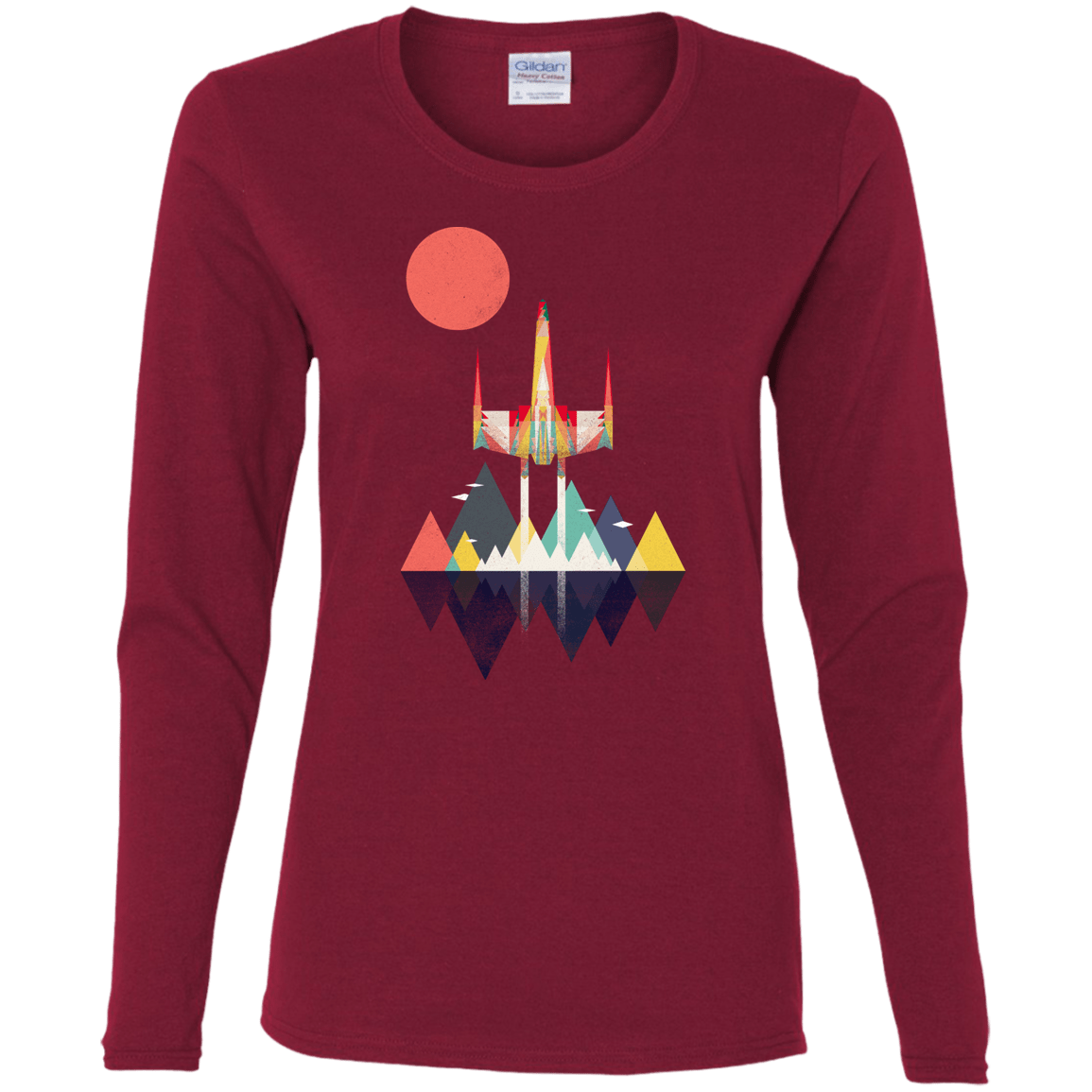 T-Shirts Cardinal / S Sunset Fighter Women's Long Sleeve T-Shirt