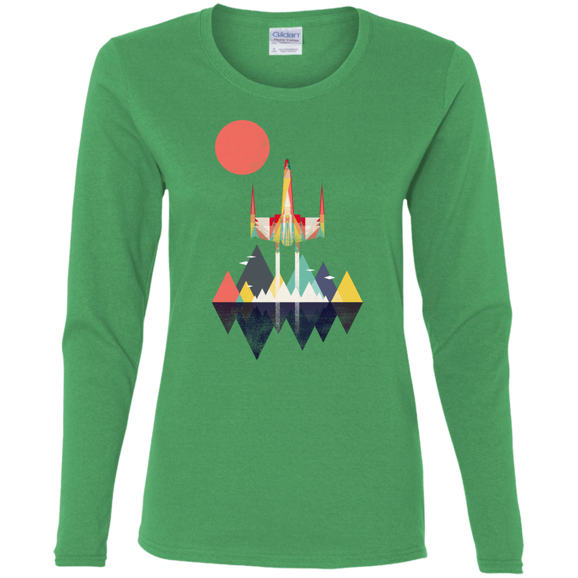 T-Shirts Irish Green / S Sunset Fighter Women's Long Sleeve T-Shirt