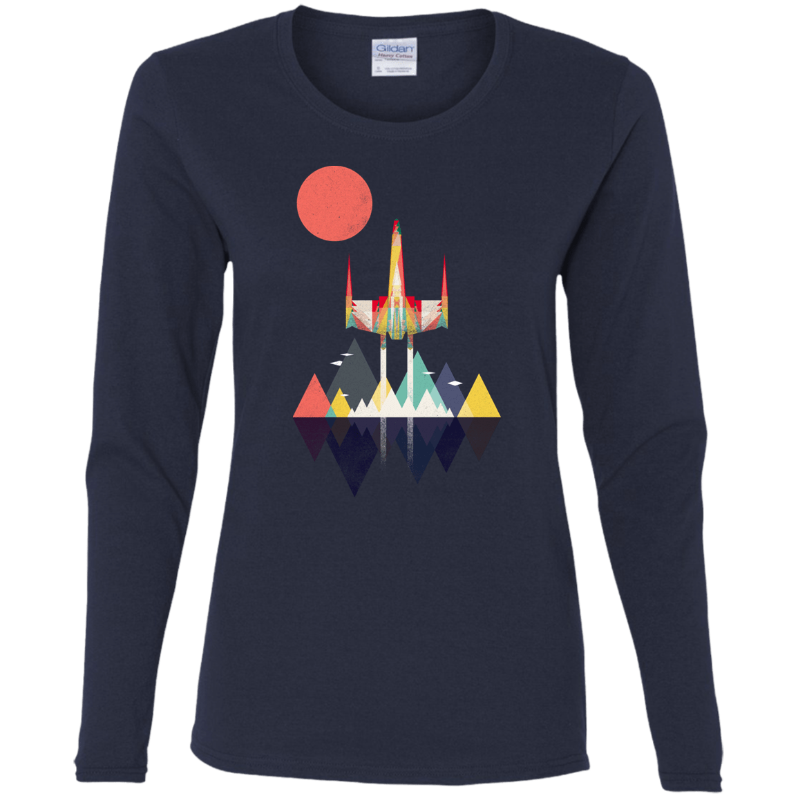 T-Shirts Navy / S Sunset Fighter Women's Long Sleeve T-Shirt