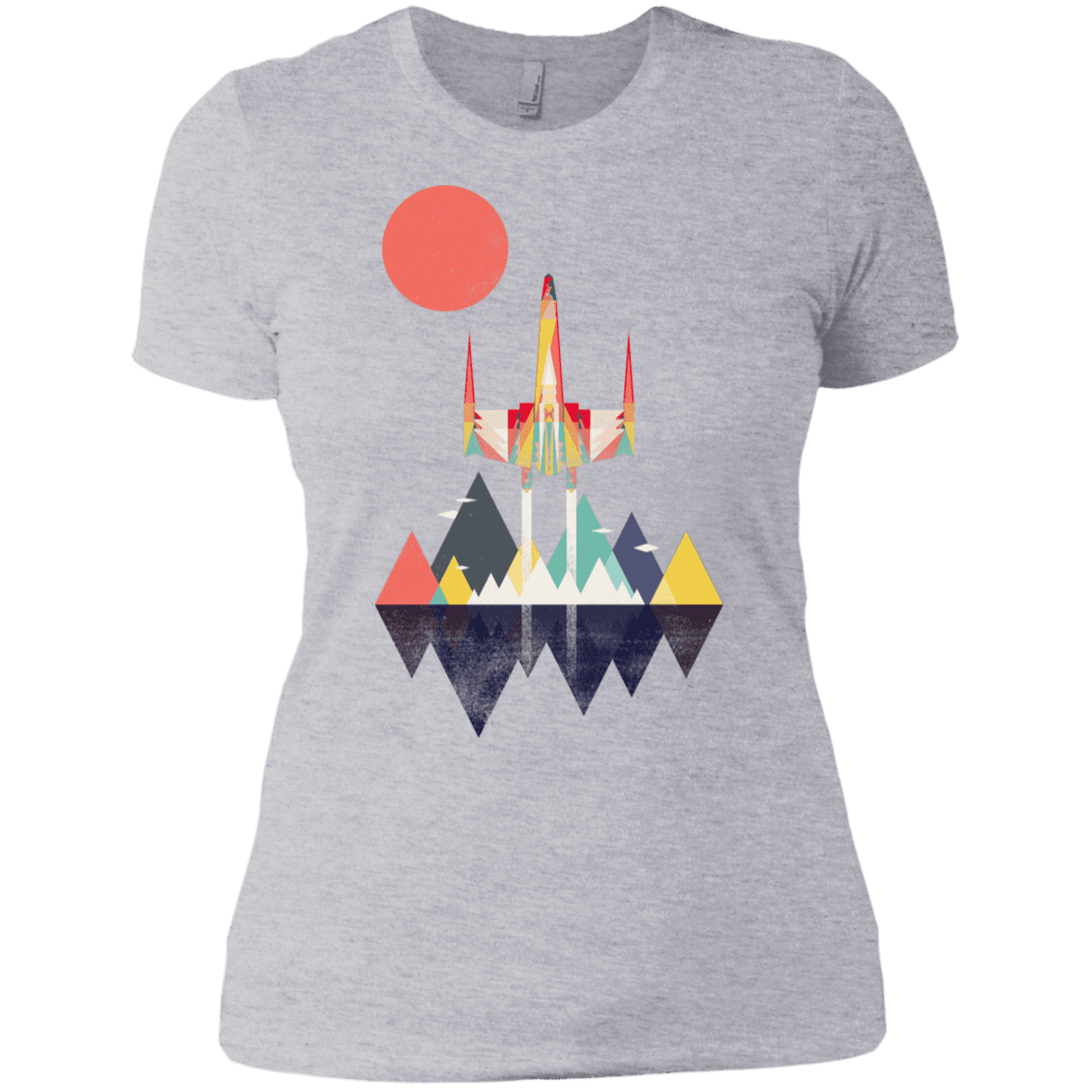 T-Shirts Heather Grey / X-Small Sunset Fighter Women's Premium T-Shirt